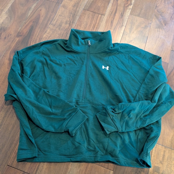 Under Armour Green Half-Zip Pullover - Picture 1 of 3